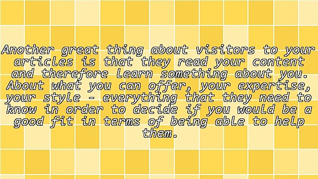 Reasons Why Article Marketing Works So Well