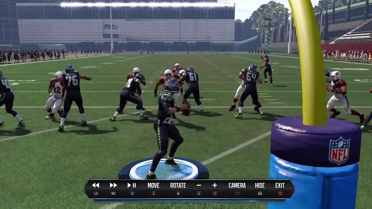 Did this man jump out of the endzone