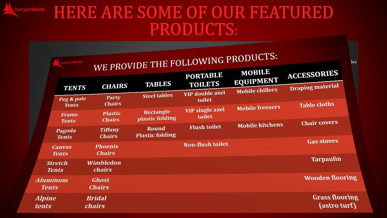 Bargain Tents the world of quality tents!!!