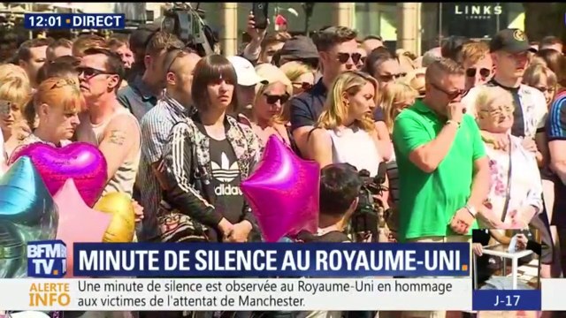Une minute de silence observée au Royaume-Uni pour les victimes de l'attentat de Manchester