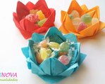 صنع علبة حلويات على شكل وردة بالمناديل لأطفالك طريقة سهلة جدا ورائعة