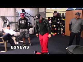 seckbach almost does a MIKE TYSON on HoverBoard - EsNews Boxing