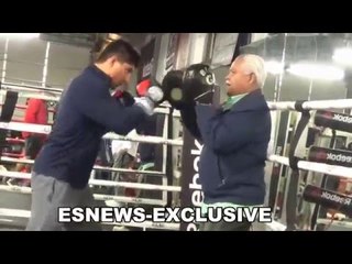 mikey garcia explosive on the mitts - EsNews Boxing