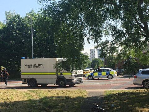 Scene Deemed Safe After Bomb Disposal Unit Attends Castlefield Campus in Hulme