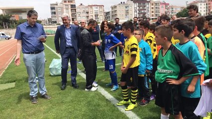 558. Çağlak Festivali Umut Fırat Futbol Turnubaso kupa töreni