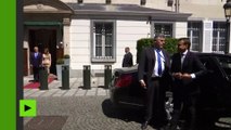 Première rencontre entre Trump et Macron, à l'ambassade américaine à Bruxelles