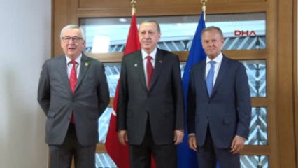 Erdoğan, Donald Tusk ve Komisyon Başkanı Juncker Ile Görüşmeye Geçtii