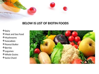 Biotin Foods that we need to include in our diet
