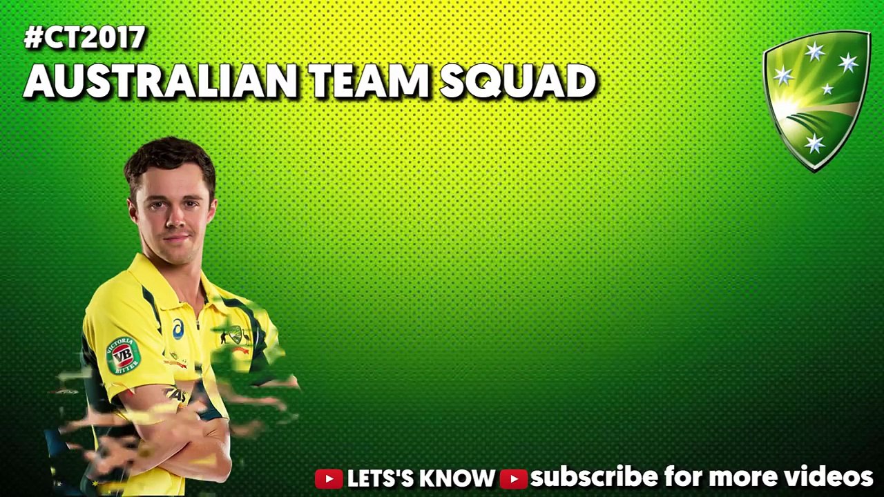 Champions trophy 2017 Teams Squads