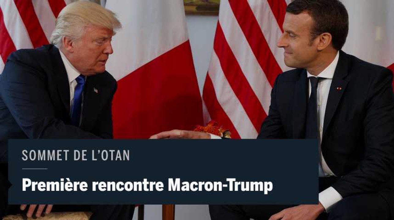Premier tête-à-tête de Trump et Macron à Bruxelles