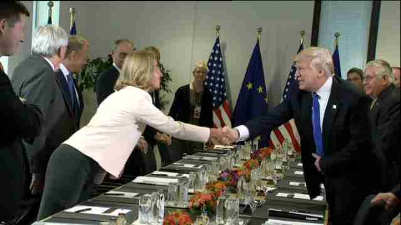 Trump meets with EU institutions