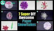 3D Snowflake Make 3D Paper Snowflakes for homemade