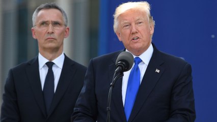Trump's full speech at new NATO headquarters