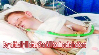 Boy critically ill after Shankill bonfire site incident