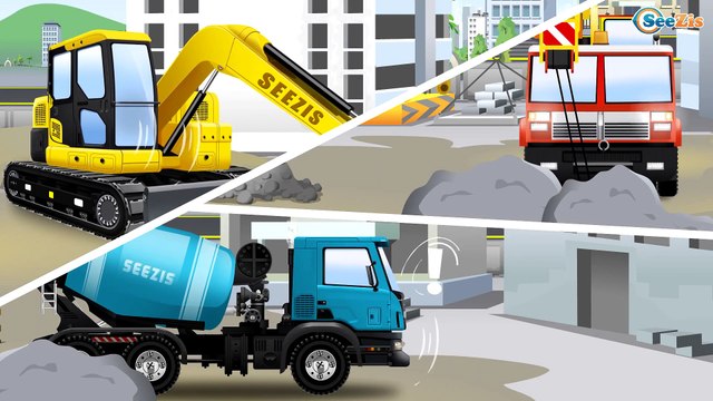 New Kids Episodes with The Blue Cement Mixer Truck & Cars Cartoons Bip Bip Cars 2D Animation