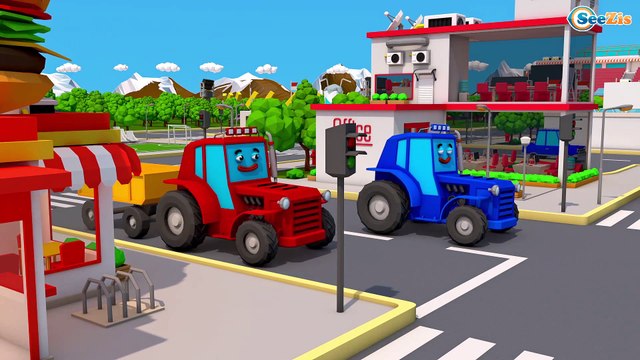 Traktör TAMIR - Yeni Video çocuk için - Çizgi filmleri 2017