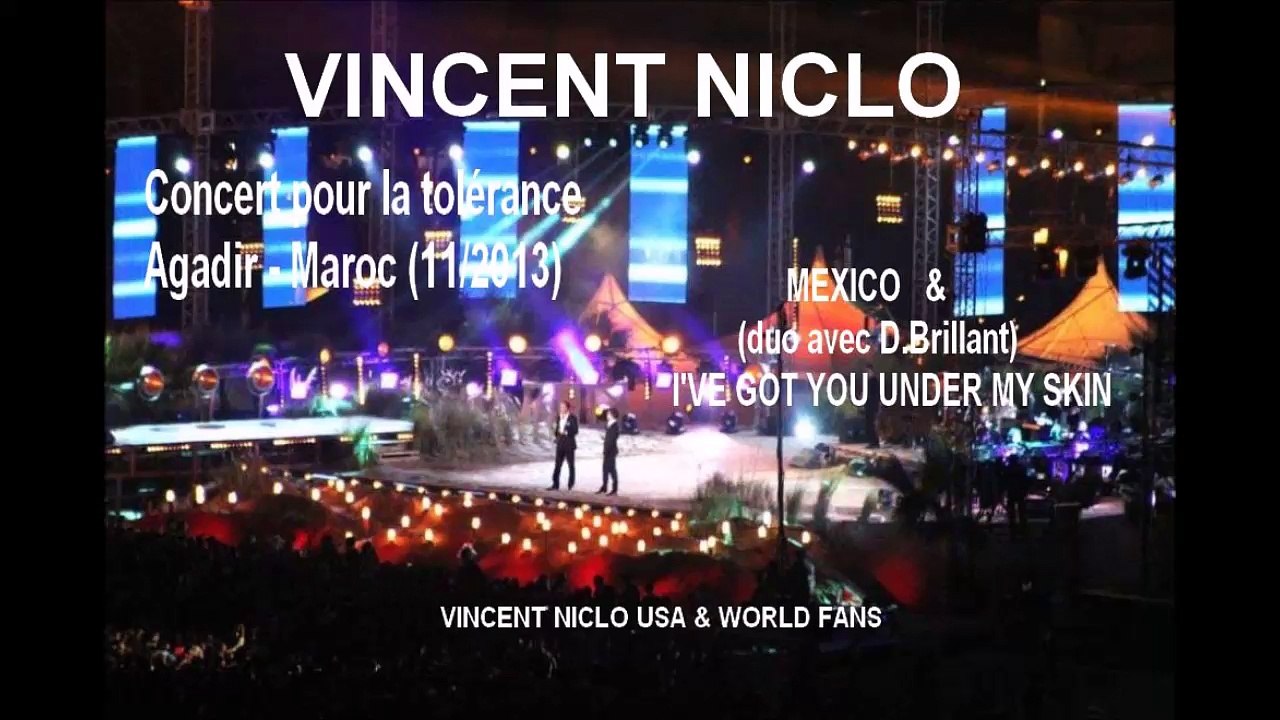 VINCENT NICLO - Concert pour la tolérance - (Agadir-Maroc 2013)