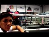 Epic Brandon Rios Watching Sparring Gets Pumped Up - esnews boxing