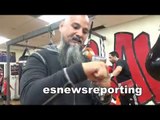 the punch drill with weights GGG & Abel Sanchez Use EsNews Boxing