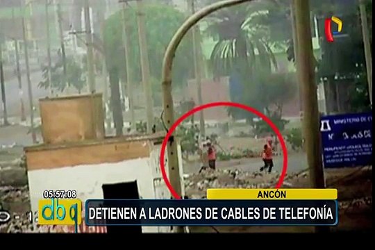Ancón: detienen a ladrones de cables de telefonía