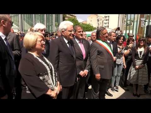 Palermo - Mattarella al 25° anniversario delle stragi di Capaci e Via D'Amelio (23.05.17)