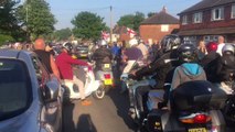 Motorbikes and Scooters Rally Through Bury in Tribute to 15-Year-Old Manchester Victim