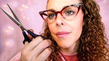 AWESOME ASMR Haircut Role Play Salon Visit! Binaural Hair & Scissor Sounds