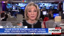 'Painful to Watch': MSNBC's Andrea Mitchell Blasts Donald Trump's NATO Speech