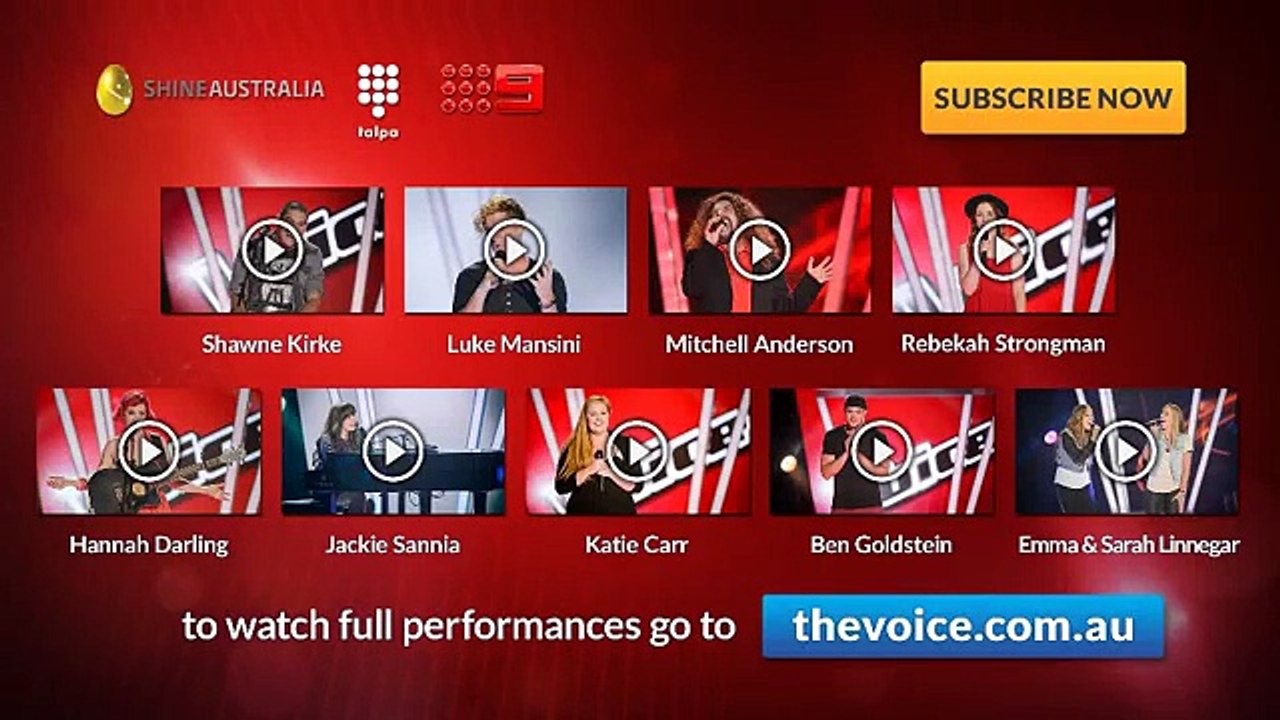 Episode 7 Blind Auditions  The Voice Australia Season 2