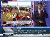 Ecuador: líderes indígenas entregan bastón de mando a Lenín Moreno