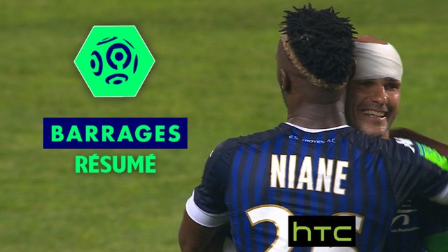 ESTAC Troyes - FC Lorient (2-1) / Résumé / Barrage aller Ligue 1 (saison 2016-17)