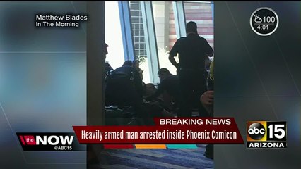 Heavily armed man arrested inside Phoenix Comicon