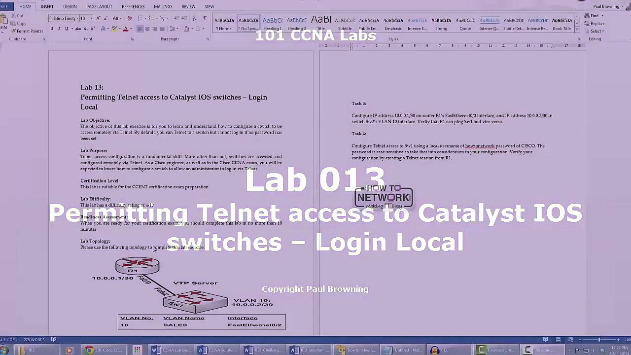 Permitting Telnet access to Catalyst IOS switches Login Local