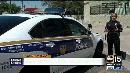Police looking for man that impersonated a Phoenix officer recently