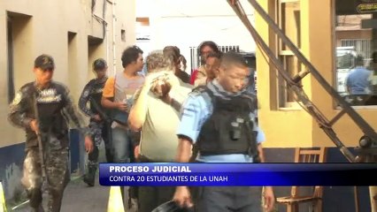 Proceso judicial contra 20 estudiantes de la UNAH