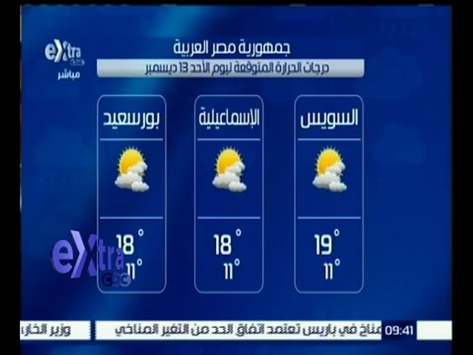 #غرفة_الأخبار | تعرف على درجات الحرارة المتوقعة...