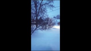 Aden and Ethan big snow storm blizzard 2017