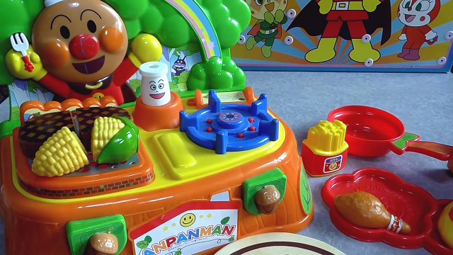 anpanman toys cartoon アンパンマン　おもちゃでアニメｗｗ　森のキッチンセット