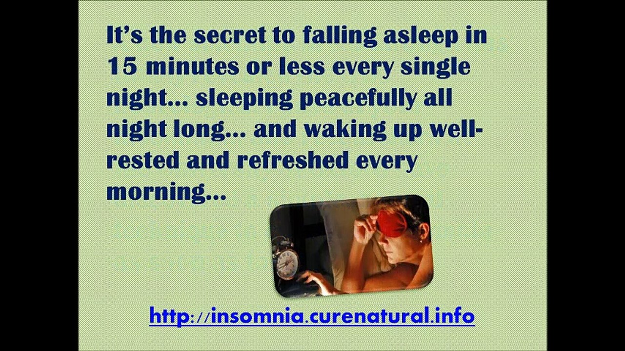 Natural Cures for Insomnia