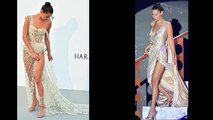 Bella Hadid flashed her lingerie In two dresses with large cutouts amfAR Gala Cannes