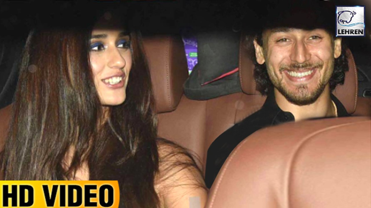 Tiger Shroff And Disha Patani Arrive Together At Karan Johars Birthday Bash