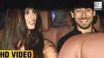 Tiger Shroff And Disha Patani Arrive Together At Karan Johars Birthday Bash