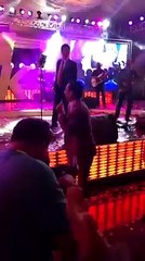 Younis Khan showing his singing skills