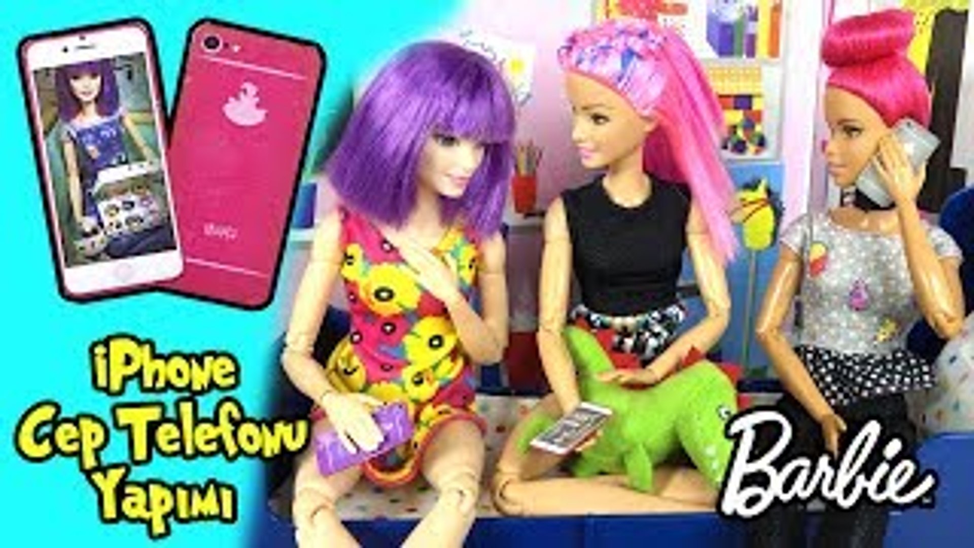 Barbie iPhone Cep Telefonu Yapımı - Kendin Yap Kolay Barbie Eşyaları - Oyuncak  Yap - Dailymotion Video