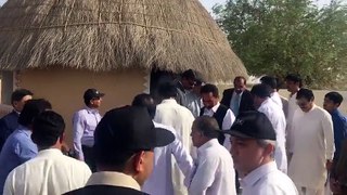 SindhCM Syed Murad Ali Shah accompanied by Ex-President Asif Ali Zardari visit Model Village Houses at Tharparkar(MITHI)