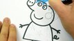 PEPPA PIG Transforms into Inside Out JOY custom drawing and coloring vid