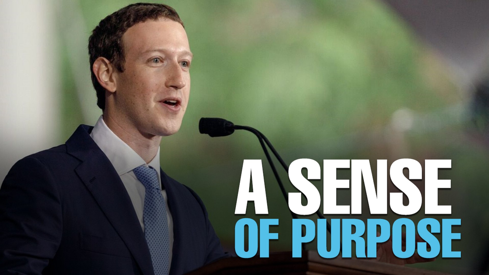 ⁣NEWS: Mark Zuckerberg calls for a world of ‘purpose’