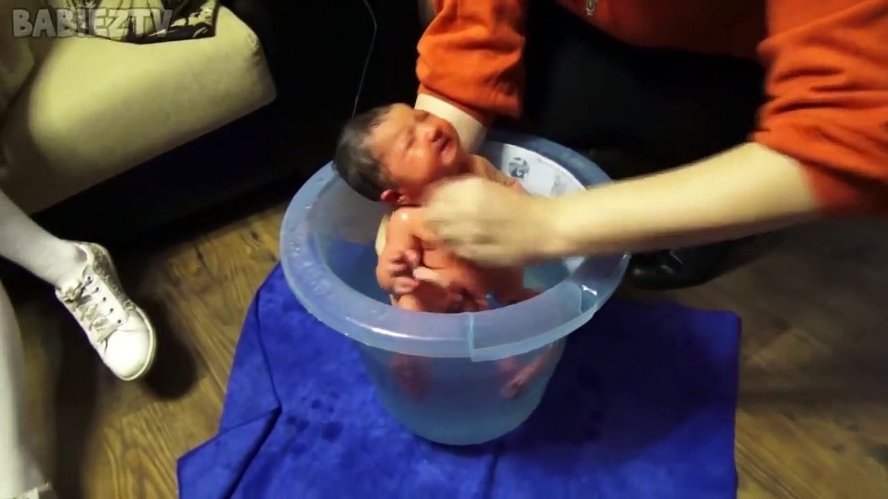 Baby's First Bath How To Bath Newborn baby Video Dailymotion
