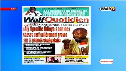 Revue de presse Walftv du 26 mai 2017