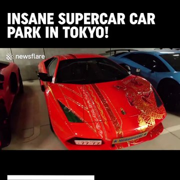 Ce parking de tokyo va vous en mettre plein les yeux... Supercars